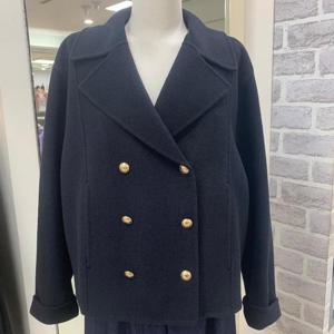 미센스 DP01 오픈카라 더블 버튼 모직 자켓 MB4YHMP105ZDN