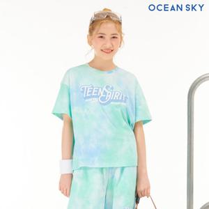 [오션스카이] 여아 타이다이 그래픽 티셔츠-CBJG5855D0S