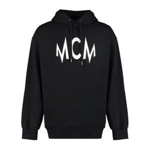 엠씨엠 로고 인타시아 후드티셔츠 MHADAMM02 블랙