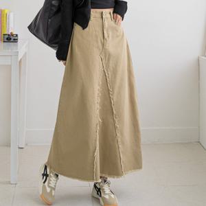 [나크21] (S~L) 수술 A라인 롱 스커트 DM51-P-20