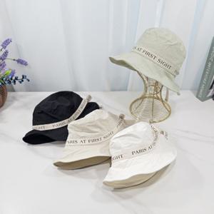 럭스골프 여성 와이어 레터링 리본 백 스트링 버킷햇 벙거지 SMACC134