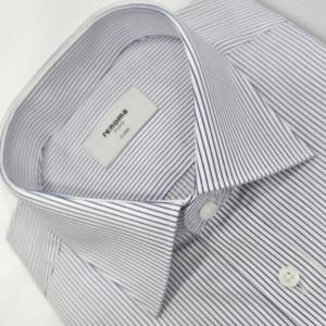 [레노마셔츠]일반핏/트윌 스트레치 심플 스트라이프/긴소매 셔츠