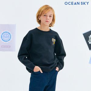 [오션스카이] 공용 부클 캐릭터 기모 맨투맨 티셔츠-CFJB5142D03