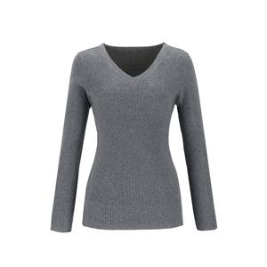 [비지트인뉴욕]브이넥 골지 니트 VA9LK92