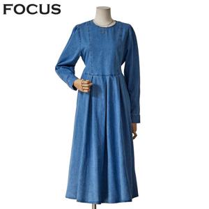 [포커스]라운드 데님 원피스 FS5A3OP3050