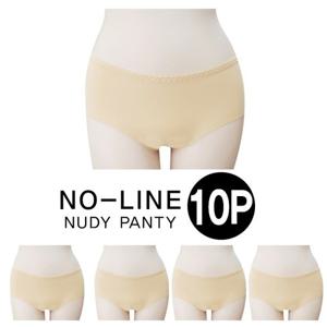 [마이핏]심리스 노라인 여성 누디 팬티 10종세트 여름팬티