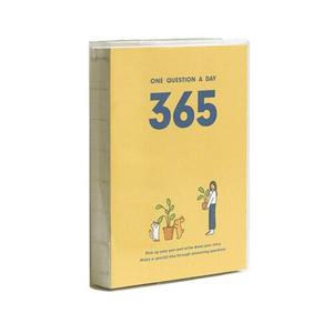 인디고 행복 질문 일기 365 Q&A 자문자답 데일리 다이어리 만년형 - 옐로우