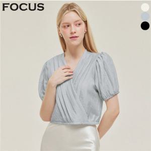 브이 핀턱 랩 블라우스_VFI5M1BL5081