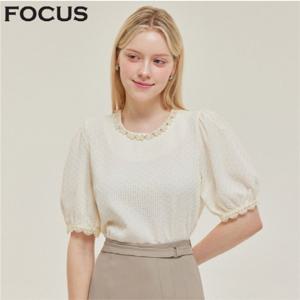 진주 넥 레이스 블라우스_VFI5M1BL5091