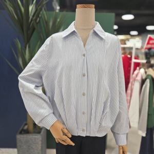 [멜로디가든]밑단 스트링 셔츠 (M25S2B117 블루)_CA