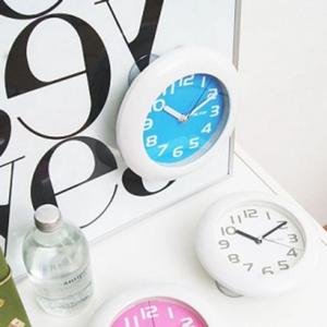 욕실방수시계 흡착식 4발 욕실 방수 시계 화장실 벽시계 인테리어