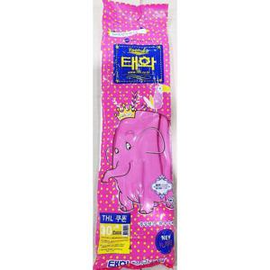 대L- 고무 장갑 분홍 태화 x10개 주방 업소용 주방