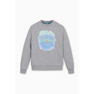 [베네통 키즈] QAMT09461 프린팅 포인트 맨투맨(MG)