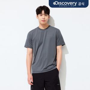 남성 절개 기능성 반팔티셔츠 (D/GREY)  DMRS6A053-GRD