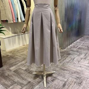 [ab.f.z]AOZ1HS38C_백 밴딩 플리츠 롱 스커트