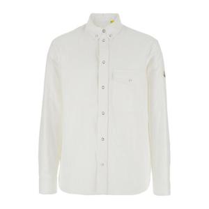 몽클레어 클래식 칼라 화이트 코튼 셔츠 2F00002M5271 001