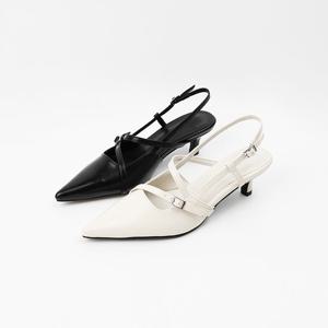 [신난다슈] 여성 슬링백힐 5cm 스틸레토 메리제인 슬링백 구두 펌프스힐 미들힐 EF25610