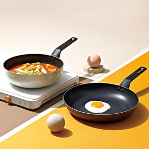 글라스락 셰프토프 델리스 화이트 IH 프라이팬 & 궁중팬 세트(브라운)