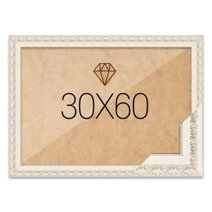 보석십자수액자 30x60 고급형 매트화이트