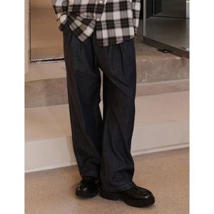 [애드호크]남성 데님 풀밴딩 와이드 팬츠(HB5DP15) 1color_GN