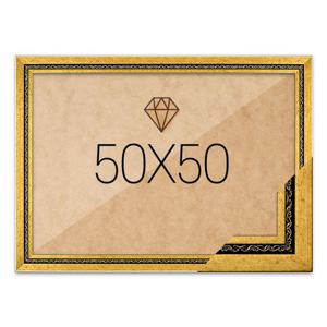 보석십자수액자 50x50 고급형 그레이스 다크골드