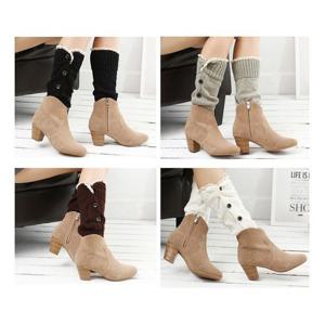 포버튼 레그워머-약24cm 겨울 방한용 패션