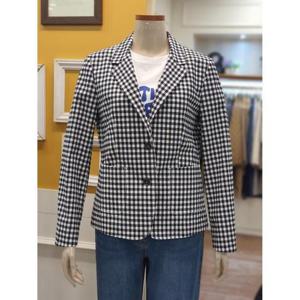 BCBG 세이브존01 모브 체크 스판 쟈켓 B5B4J131