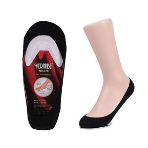 여성용 원실리콘 덧신양말(미끄럼방지) 검정1족