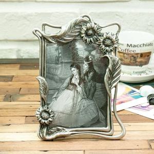 액자 해바라기 주석 3X5 사진액자