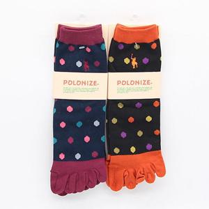 여자 폴로나이즈 발가락양말(중목) PL89 3켤레랜덤