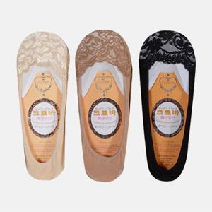 땀흡수가 탁월한 앞코 레이스 포인트 여성 덧신 깔끔