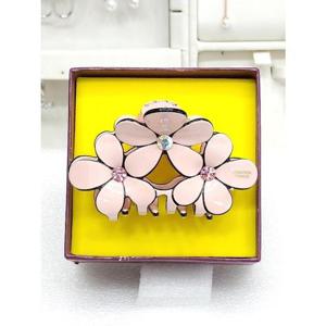 로뎀 세이브존05 프랑스 스와로브스키 플라워 중 집게핀(핑크투톤)02 RDA23060082