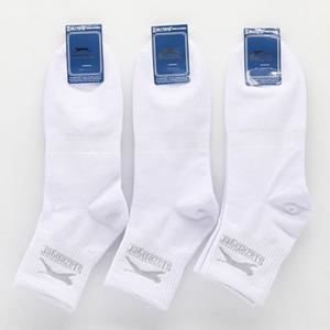 남자 기본 흰색 케쥬얼 데일리 양말 남자 3켤레 묶음