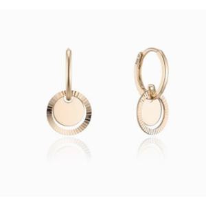 [로이드] 주문제작 드롭 커팅 레이어드 원터치 14k 귀걸이 LOSM3045G