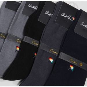 남자 무지스타일 정장양말 아놀드파머 장목양말 5족