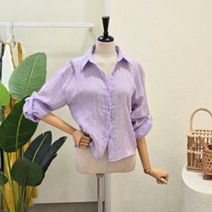 [포커스]FM5C7BL00498_소매 롤업 썸머 셔츠