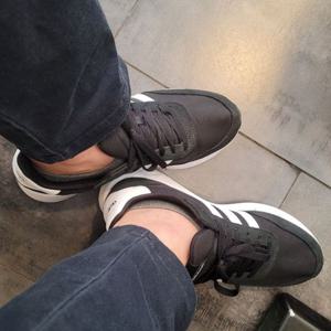 남성용 골지 발목 덧신 양말 차콜