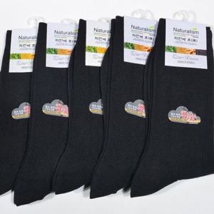 쿨샵 남성 정장양말 참숯 가공 기능성 장목양말 5족