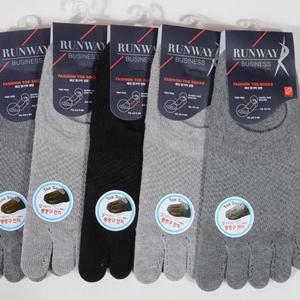 남성 기능성양말 발가락덧신 메쉐 페이크삭스 5켤레