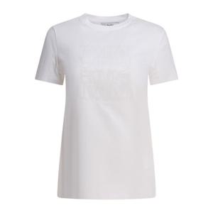 막스마라 화이트 그래픽 프린트 코튼 티셔츠 2511941042600 GIO