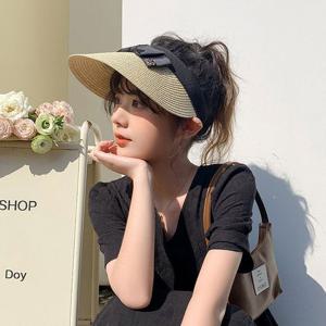 자외선 차단 데일리 여성 모자 햇빛가리개 라탄 썬캡