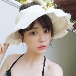 여자 중년 예쁜 모자 창큰 빅사이즈 햇빛 차단 여행