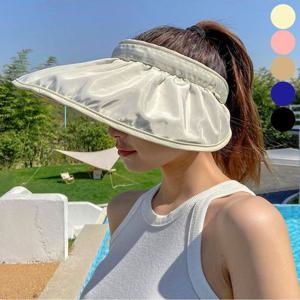 여성 돌돌말아 보관하는 넓은 챙 암막 썬캡 햇빛 차단