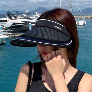 돌돌이 라탄 썬캡 이중 햇빛차단 땀흡수 여름 휴대용