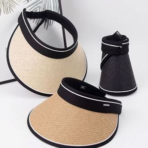 햇빛 자외선 차단 썬캡 돌돌이 라탄 선캡