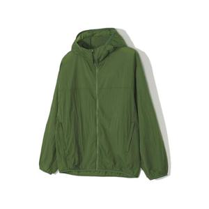 [노티그] 나일론 후드 바람막이 그린