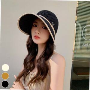 비치 인기 m장식 데일리 니트 돌돌이 썬캡 등산 모자