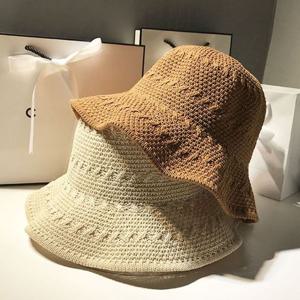 은창)꽈배기 짜임 망사 벙거지 모자 선캡 썬캡 사파리