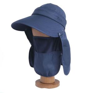 완전무장 uv차단 썬캡 돌돌이 선캡 차광 모자 -네이비