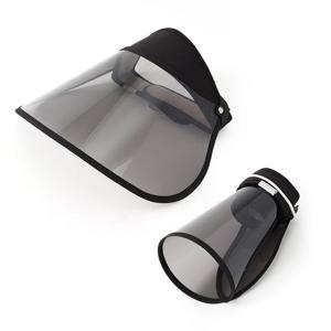 챙넓은 돌돌이 UV차단 썬캡 자외선 차광 모자 (블랙)